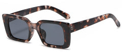 Women's Rectangle 'Simba Eyes' Plastic Sunglasses