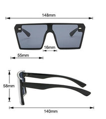 Women's Square 'Elvira' Plastic Sunglasses