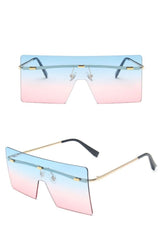 Women's Vintage 'Zone' Square Sunglasses