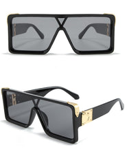 Men's Oversized 'Conjoined' Square Sunglasses