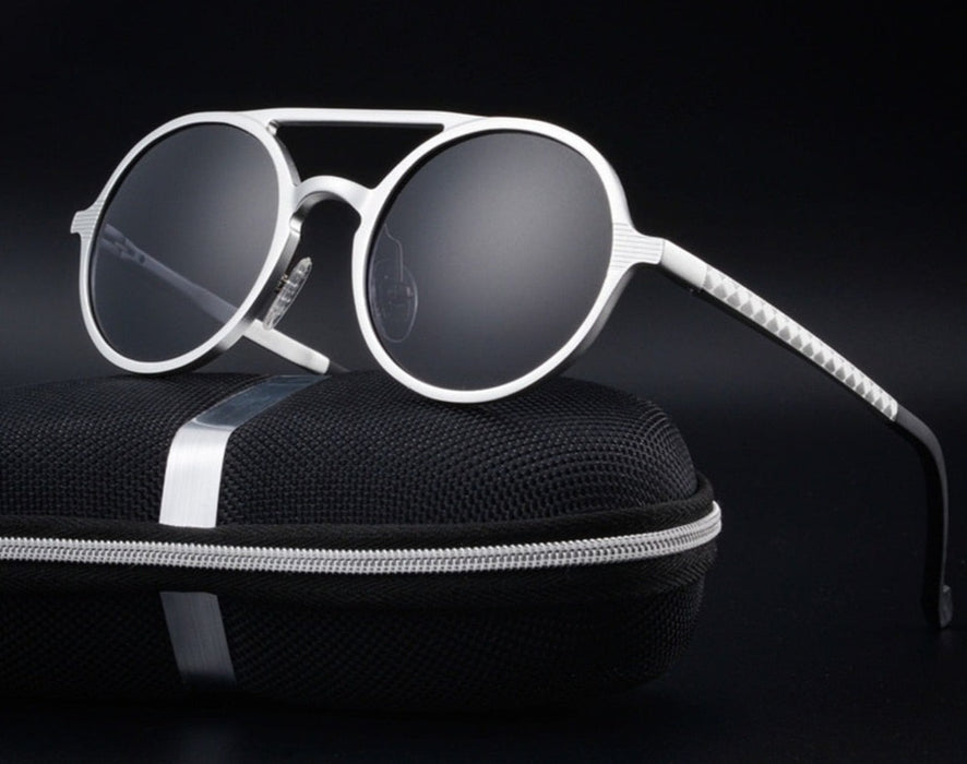 Men's Round 'Idris ' Metal Sunglasses