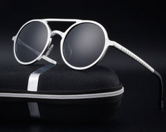 Men's Round 'Idris ' Metal Sunglasses