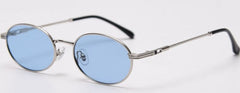 Men's Oval 'Fester' Metal Sunglasses