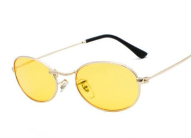 Men's Retro Oval 'Master Dirp ' Metal Sunglasses