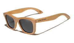 Men's Retro Square 'Forest Man' Wooden Sunglasses