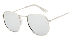 Women's Vintage Polygon 'Handlebar' Metal Sunglasses