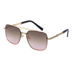 Men's Square Gradient 'Aegis Mirror' Metal  Sunglasses