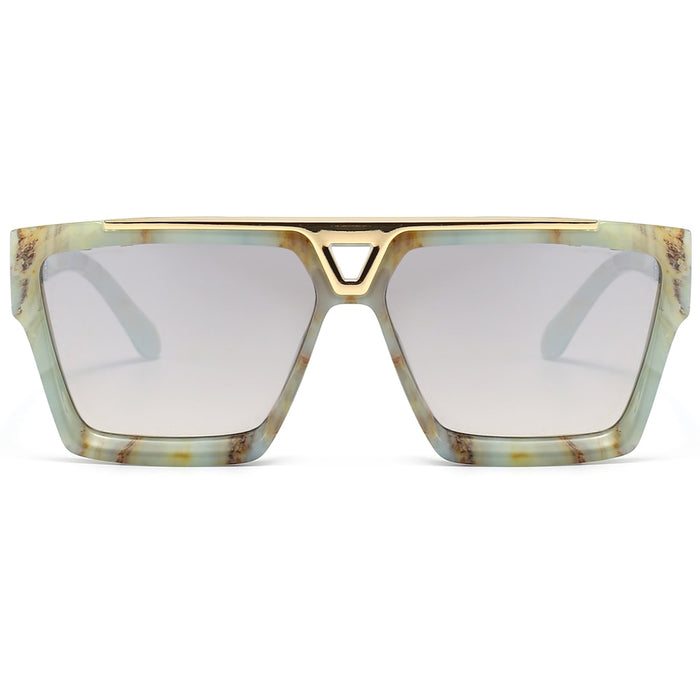 Unisex Square 'Crystal Clear' Plastic Sunglasses