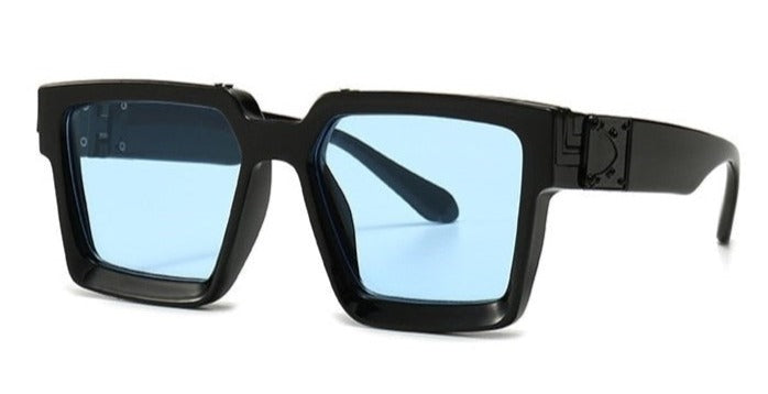 Men's Square 'The Banned Man' Plastic Sunglasses