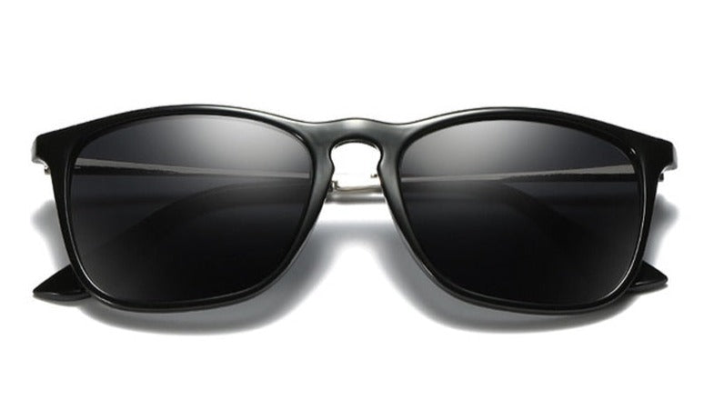 Men's Polarized Square 'Lt Mike ' Plastic Sunglasses