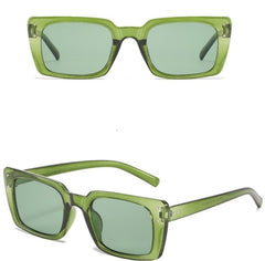 Women's Vintage Rectangle 'Areo' Plastic Sunglasses