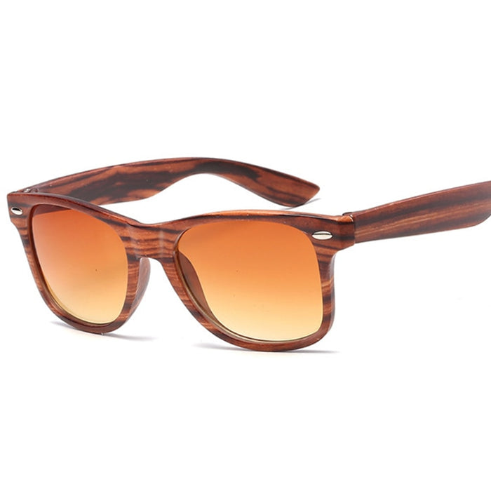 Unisex Oval 'Maja' Wooden Sunglasses
