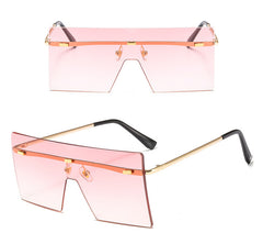 Women's Gradient 'Cyber' Square Sunglasses