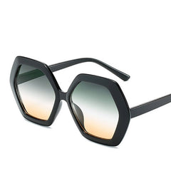 Women's Hexagon 'Jenny' Plastic Sunglasses