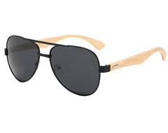 Men's Polarized Oval 'Plushbox ' Wood Cycling Sunglasses