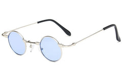 Unisex Small Round 'Montanaro' Metal Sunglasses