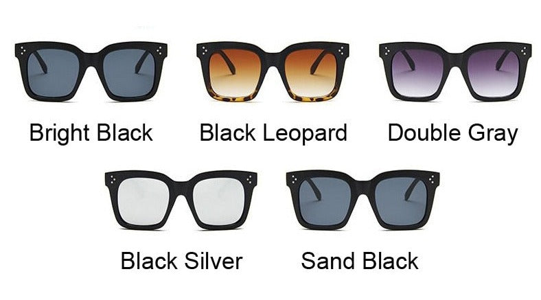 Women's  Oversized Square 'Laden' Plastic Sunglasses