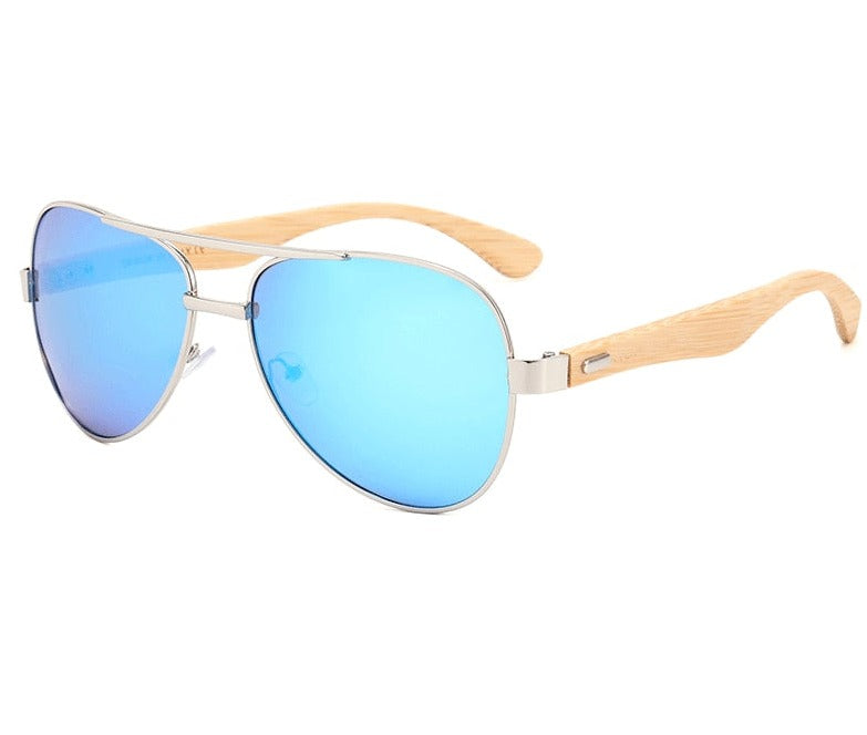 Men's Polarized Oval 'Plushbox ' Wood Cycling Sunglasses