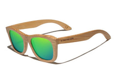 Men's Retro Square 'Forest Man' Wooden Sunglasses