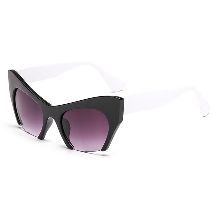 Women's Half Frame Cat Eye 'Appeals' Plastic Sunglasses