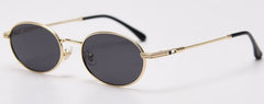 Men's Oval 'Fester' Metal Sunglasses