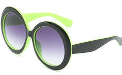 Women's Oversized Round 'Estetica' Plastic Sunglasses