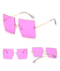 Women's Vintage Square 'Classy Ella' Metal Sunglasses