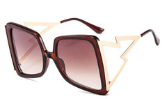 Women's Bow Shape 'Area 51' Square Sunglasses