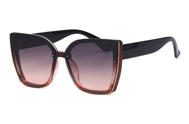 Women's Oversized Cat Eye 'Cassandra' Plastic Sunglasses