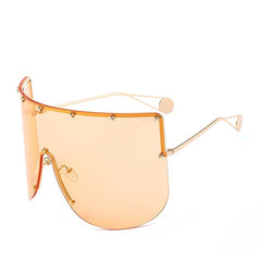 Women's Oversized 'Full Force' Rimless Square Sunglasses