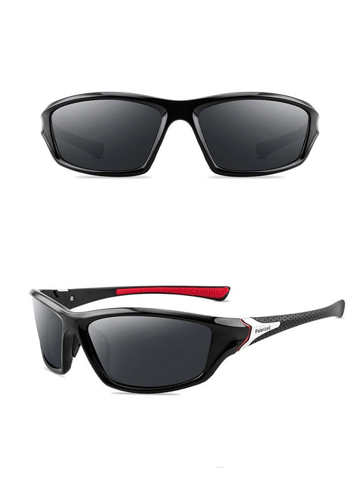 Men's Rectangular 'Downhill' Sunglasses