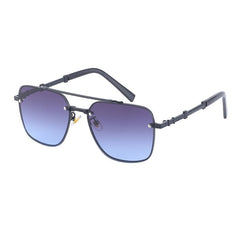 Men's Square Gradient 'Aegis Mirror' Metal  Sunglasses