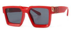 Men's Square 'The Banned Man' Plastic Sunglasses