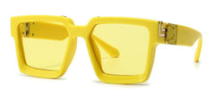 Women's Square 'Clarity Spot' Plastic Sunglasses