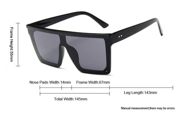 Men's Oversized "Cool Robo" Square Sunglasses