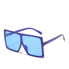 Women's Oversized 'Shield' Browline Sunglasses