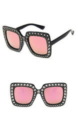 Women's Oversized Square 'Camilla' Plastic Sunglasses