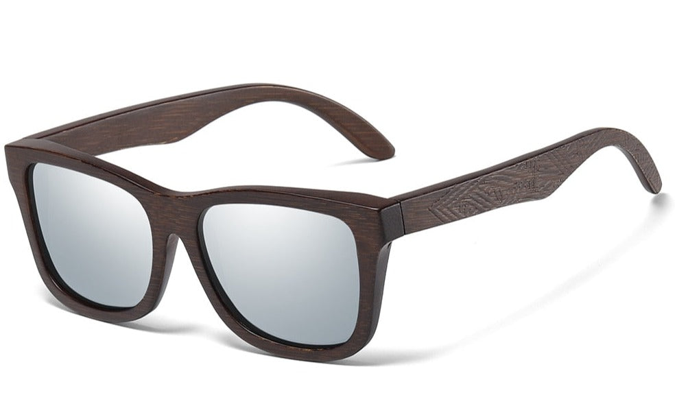 Men's Polarized 'Black Widow' Wood Sunglasses