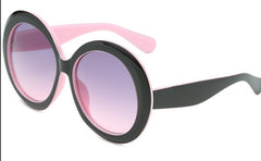 Women's Oversized Round 'Estetica' Plastic Sunglasses