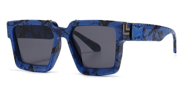 Men's Square 'The Banned Man' Plastic Sunglasses