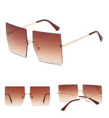 Women's Vintage Square 'Classy Ella' Metal Sunglasses