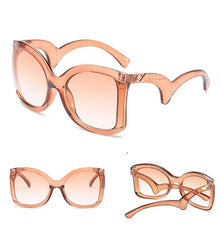 Women's Square 'Fantasy' Oversized Sunglasses