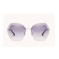 Women's Oversized Square 'The Static' Rimless Sunglasses