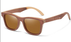 Men's Polarized Oval 'Kismet ' Wooden Sunglasses