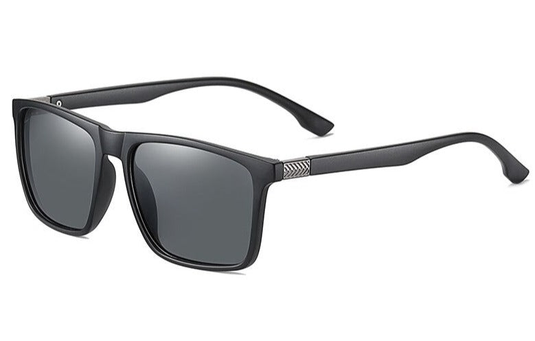 Men's Polarized Oval 'Ossian' Plastic Sunglasses