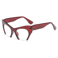 Women's Half Frame Cat Eye 'Appeals' Plastic Sunglasses