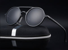 Men's Round 'Idris ' Metal Sunglasses