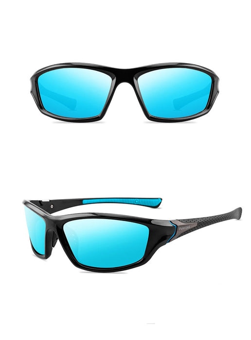 Men's Rectangular 'Downhill' Sunglasses