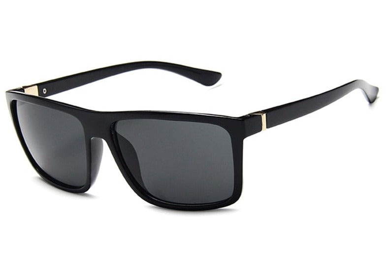 Men's Vintage Square 'Hoob Man' Plastic Sunglasses