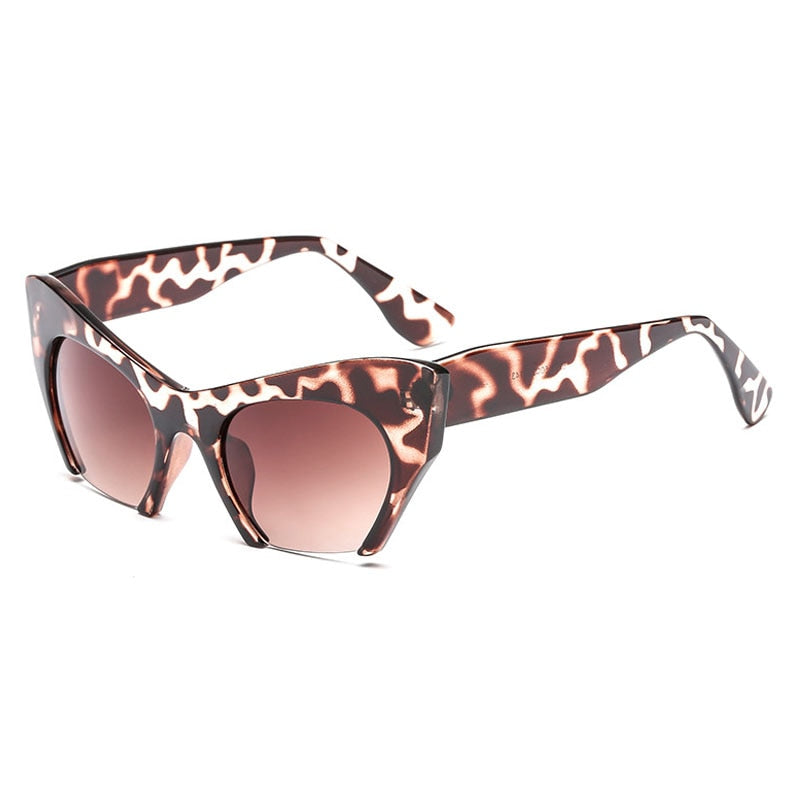 Women's Half Frame Cat Eye 'Appeals' Plastic Sunglasses